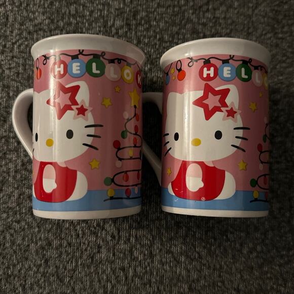 Hello Kitty Christmas Coffee Mug Ceramic Cup 2014 Sanrio Frankford Candy 4” - Picture 2 of 4